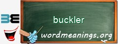 WordMeaning blackboard for buckler